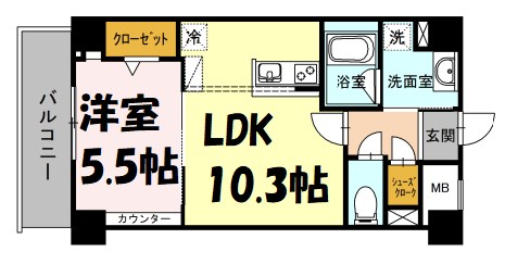 RESIDENCE丸の内七間町 間取り図