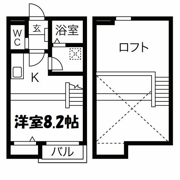 Calm矢田 間取り図