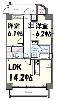 プライム松原 間取り図