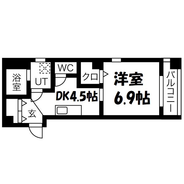 LaVeriteノムラ大喜新町 間取り図