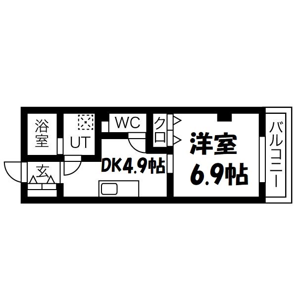 LaVeriteノムラ大喜新町 間取り図