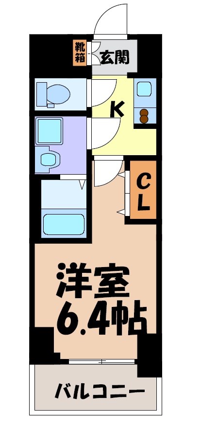 S-RESIDENCE平安通 間取り図