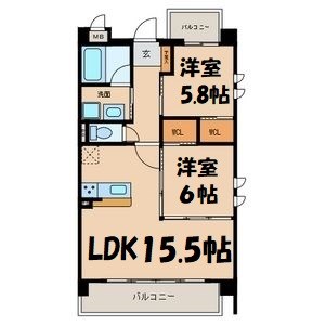 ＵＲＢＡＮ ＧＲＥＹ ２ｎｄ 間取り図