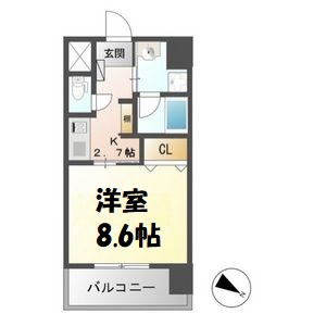 FRENCIA NOIE名駅 間取り図