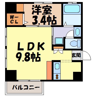 ラクラーレ上前津 間取り図