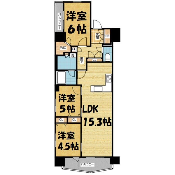 プレサンスロジェ桜通代官町 間取り図