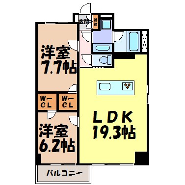 ラヴァーチェ徳川 間取り図