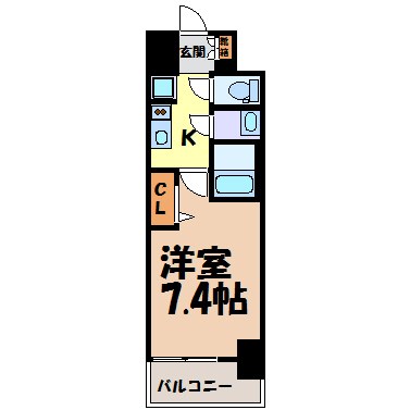 プレサンスジェネ新栄町駅前葵 間取り図