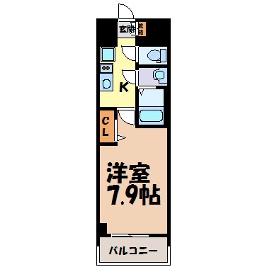 プレサンス広小路通パルス 間取り図