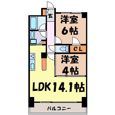 La　Douceur山王 間取り図