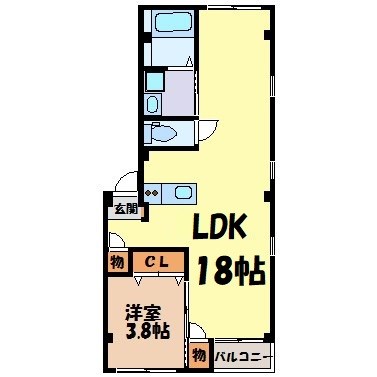 グランレーヴ東別院WEST 間取り図