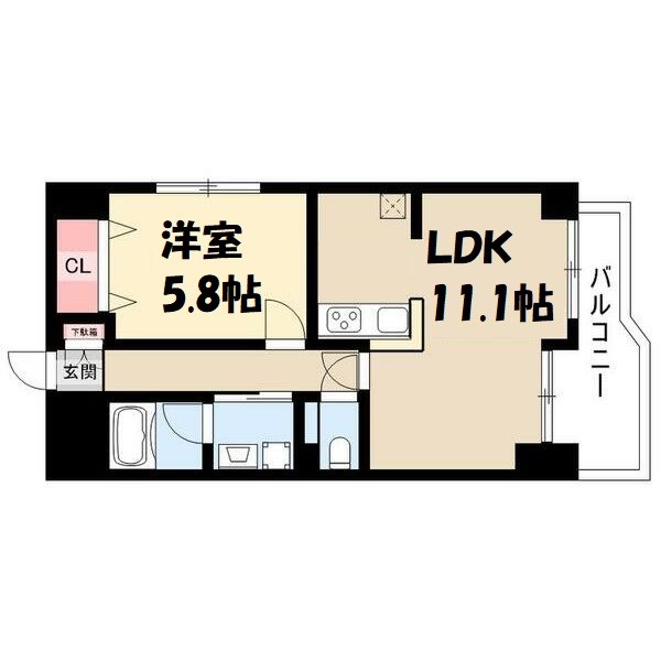 アマービレ中島 間取り図