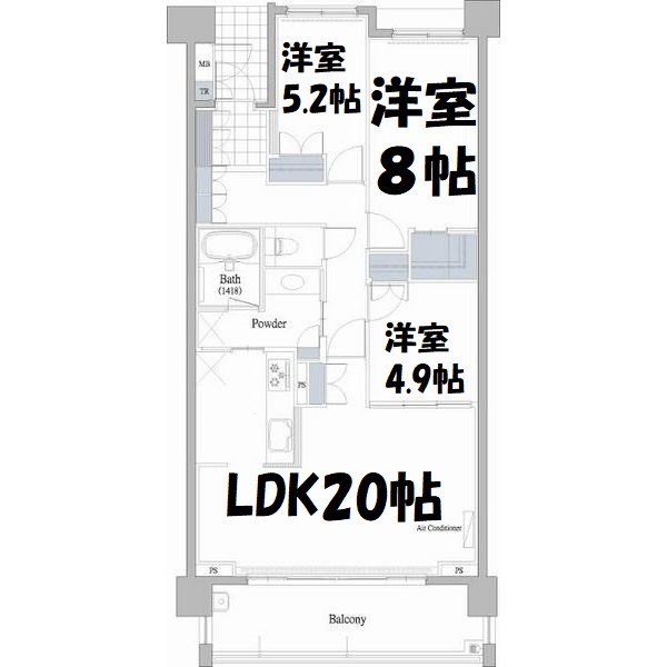 プライムメゾン富士見台 間取り図