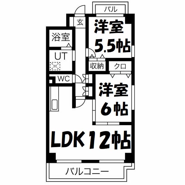 エステート良和N棟 間取り図