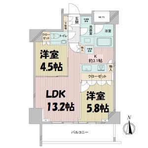 プラウドタワー覚王山 間取り図