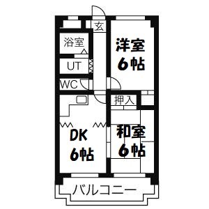 コーポ牛巻 間取り図