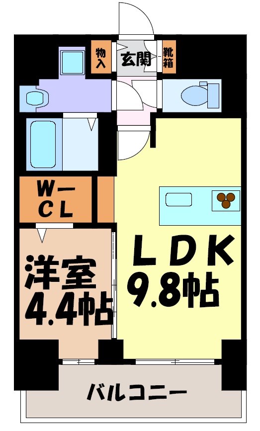 プレサンス丸の内アドブル 間取り図