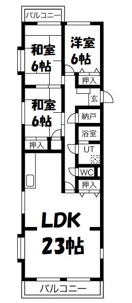 ファミーユ日和 間取り図