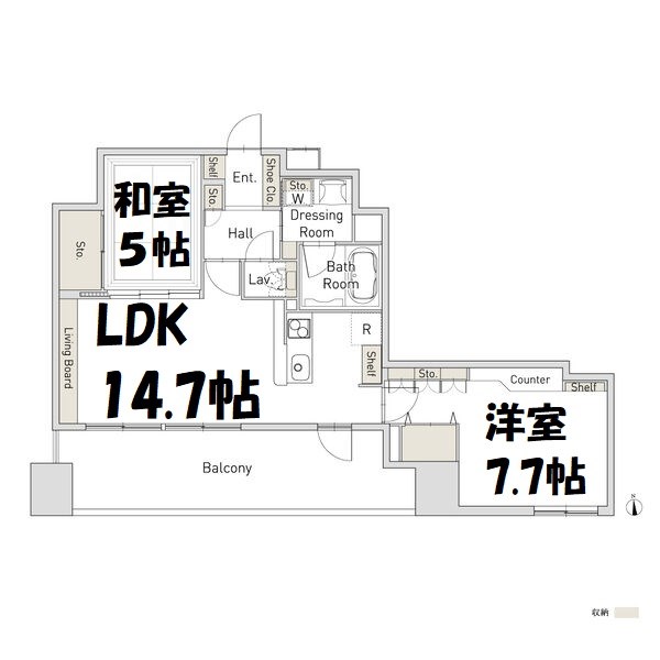 ルシェット白川公園 間取り図