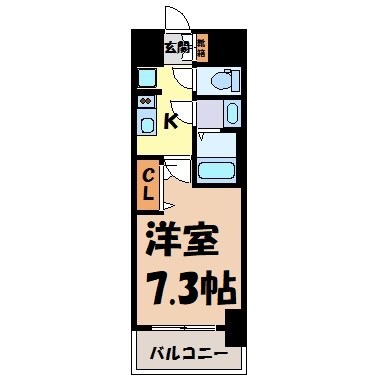 プレサンス栄フェル 間取り図