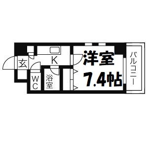 プロシード太閤通 間取り図