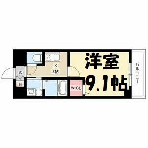 アルカンシェル名駅 間取り図