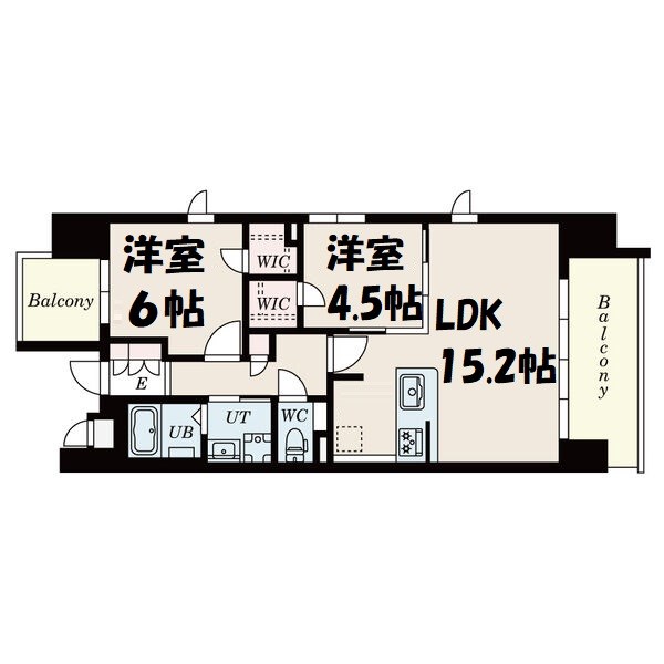 S-RESIDENCE茶屋ヶ坂East 間取り図