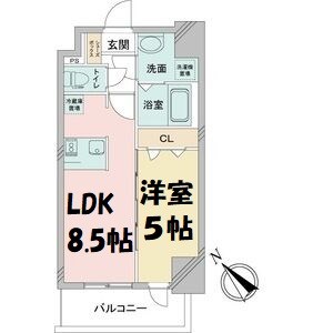 アステリ鶴舞テーセラ 間取り図