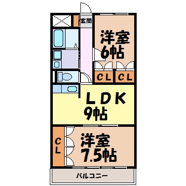 英ハイツ 間取り図
