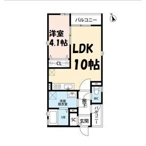 ペンハウスS 間取り図