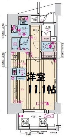 プレサンス鶴舞公園セラヴィ 間取り図