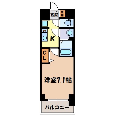 プレサンスNAGOYAファスト 間取り図