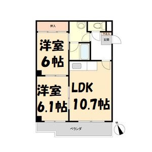 Ｋコート観月 間取り図
