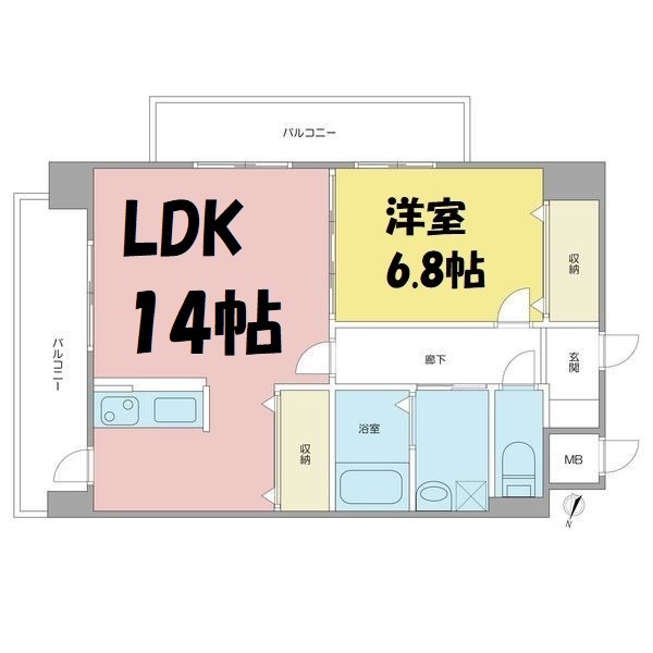グランシャリオ覚王山 間取り図