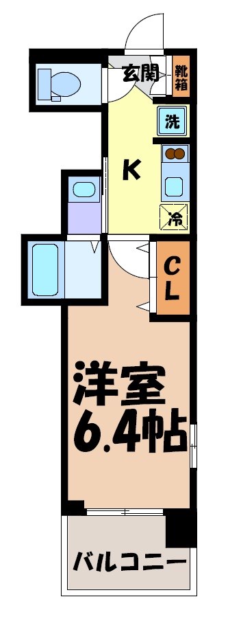 エステムコート名古屋平安通クチュール 間取り図