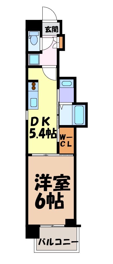 エステムコート名古屋平安通クチュール 間取り図