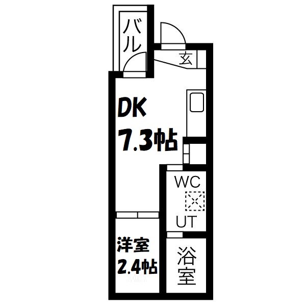 グランレーヴ名駅 間取り図