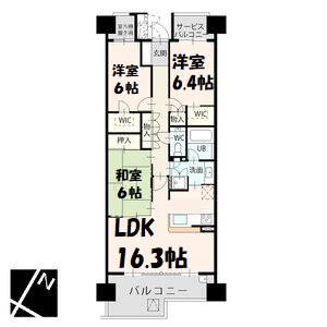 プラウド東山公園 間取り図