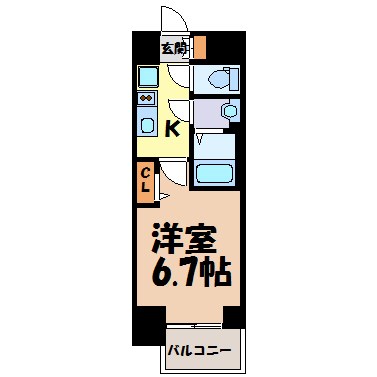 プレサンス鶴舞ファースト 間取り図