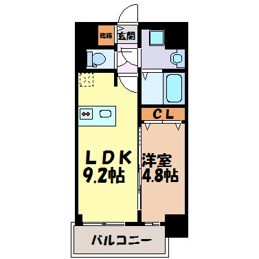 プレサンス鶴舞ファースト 間取り図