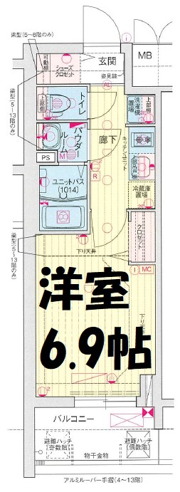 プレサンス東別院駅前Ⅱ 間取り図