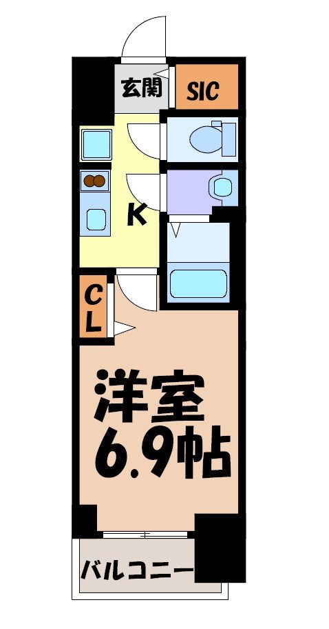 プレサンス東別院駅前Ⅱ 間取り図