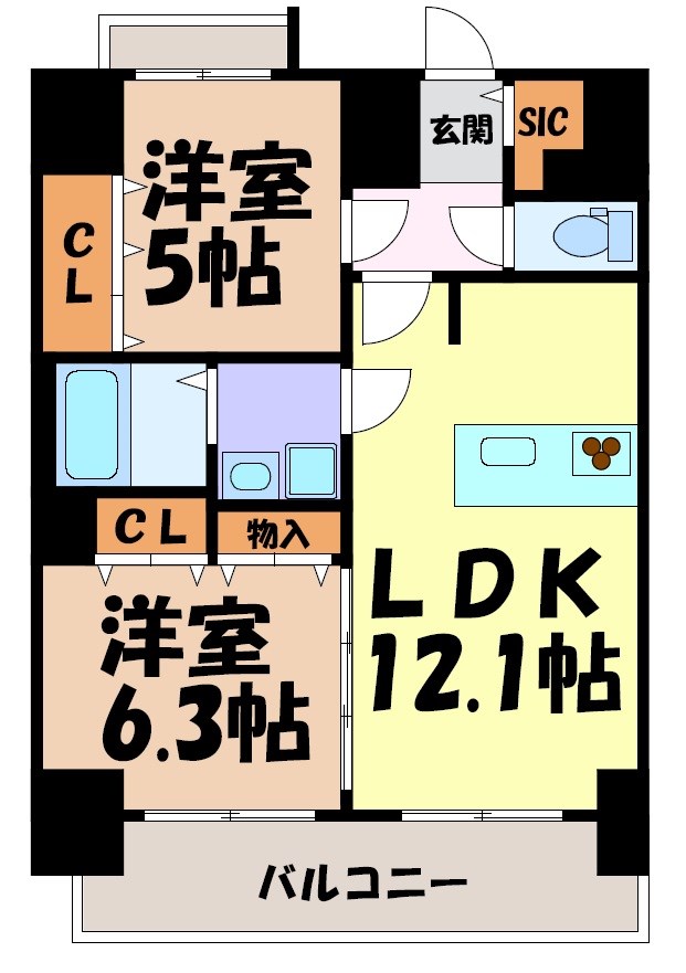 プレサンスTHE新栄 間取り図