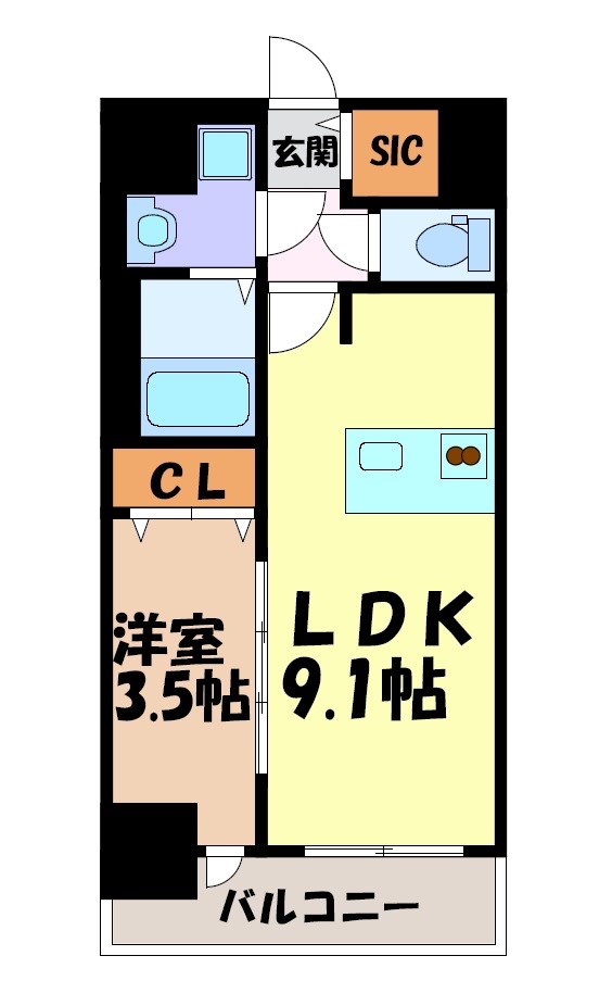 プレサンス葵デュリス 間取り図