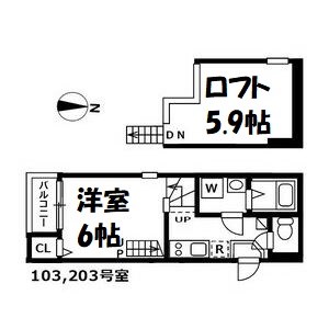 ハーモニーテラス石田町 間取り図