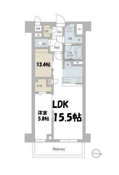 JMFレジデンス名駅南 間取り図