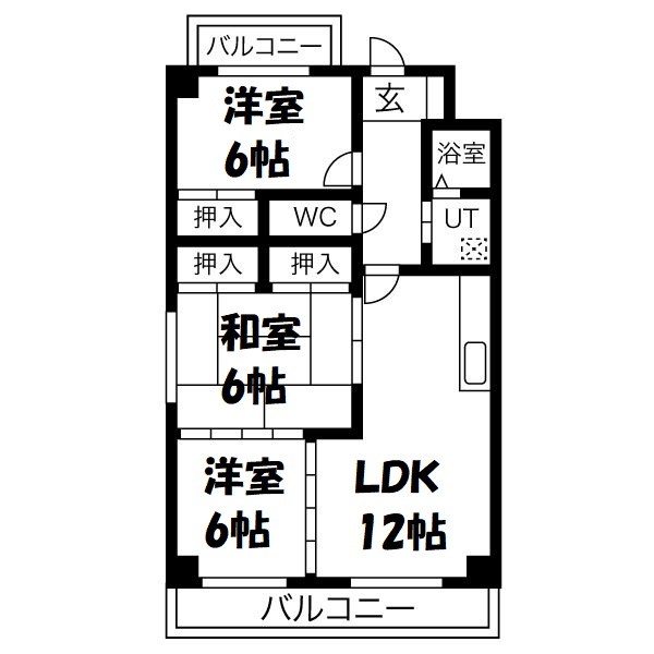 グランドール瑞天 間取り図