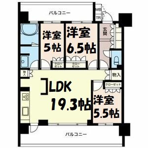 プライムメゾン萱場公園 間取り図