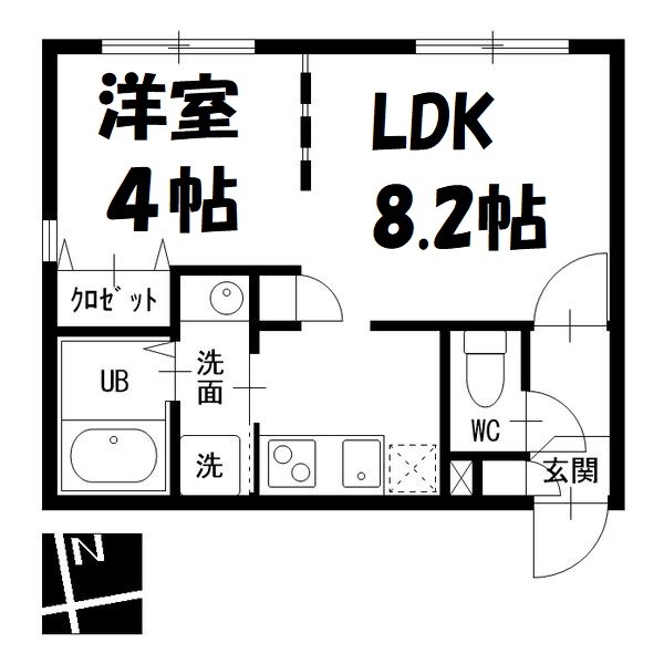 Ｂranche上前津 間取り図