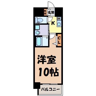 プレサンス上前津プレス 間取り図